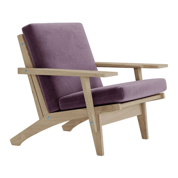 Siddehynde på mål i velour - Grape - S6007.