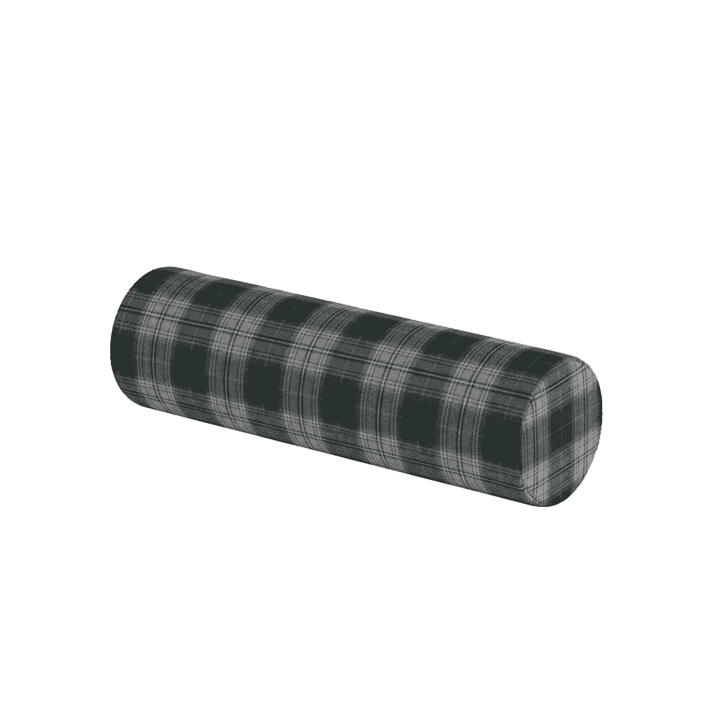 View image full screen Cylinderhynde på mål i mønstret uld
