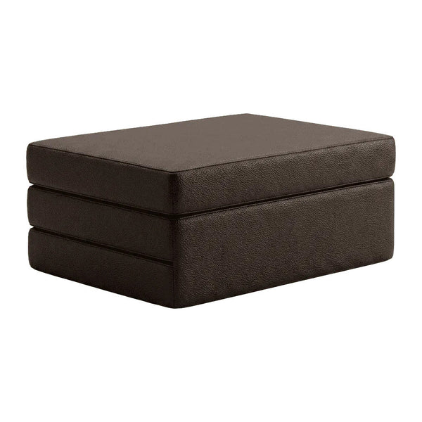 Skládací matrace na míru z kůže - Dark brown - S3002