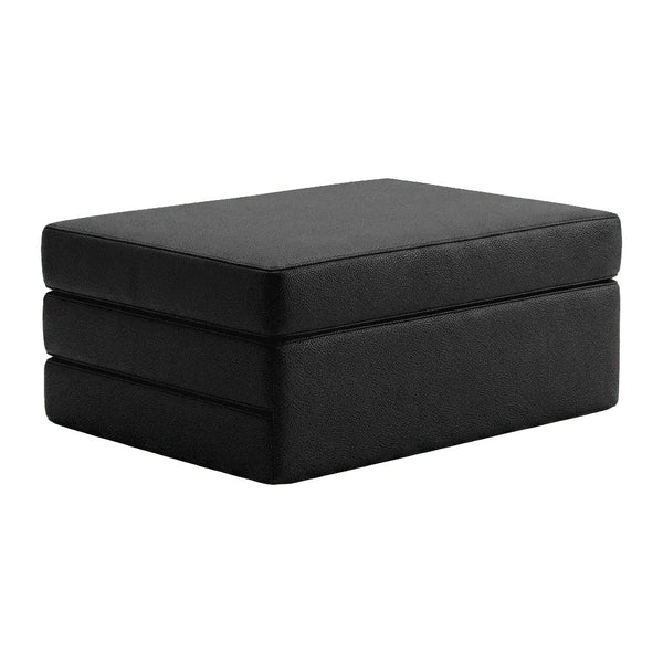 Skládací matrace na míru z kůže - Black - S3003