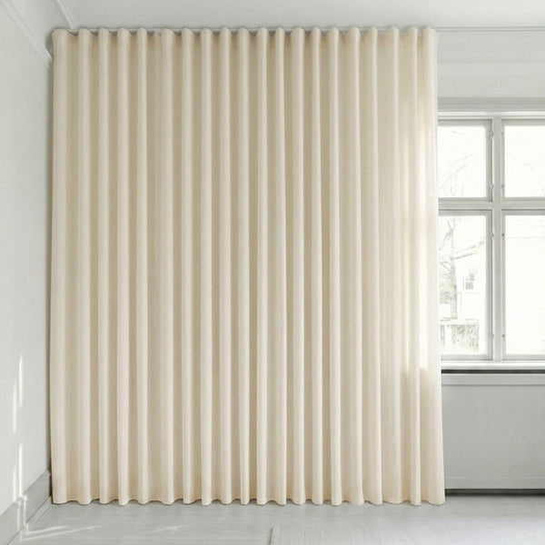 Velourgardin på mål – Bris - Pure White - C2633
