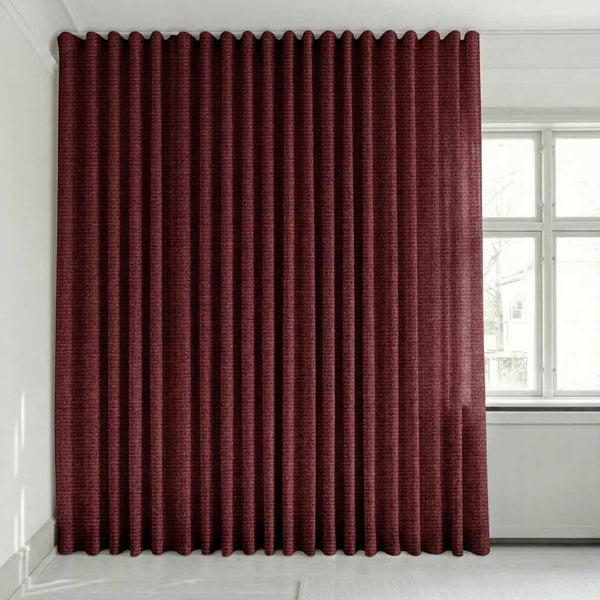 Poloprůsvitný závěs na míru – Disa - Wine Red - C2431