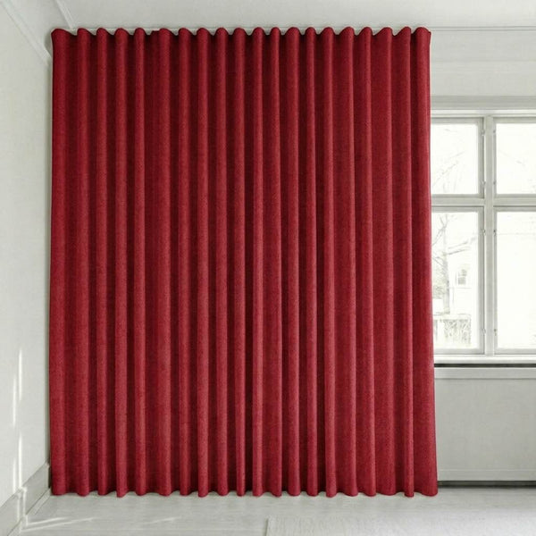 Dimout-gardin på mål – Nysk - Crimson - C2921