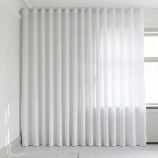 Transparent gardin på mål – Silva - Snow White - C1102