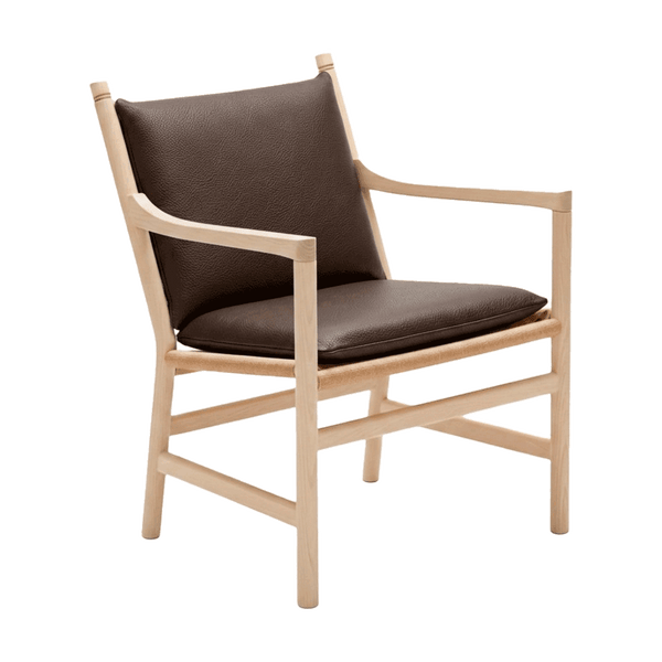 Hyndesæt til Wegner CH44 i læder - Dark brown - S3002