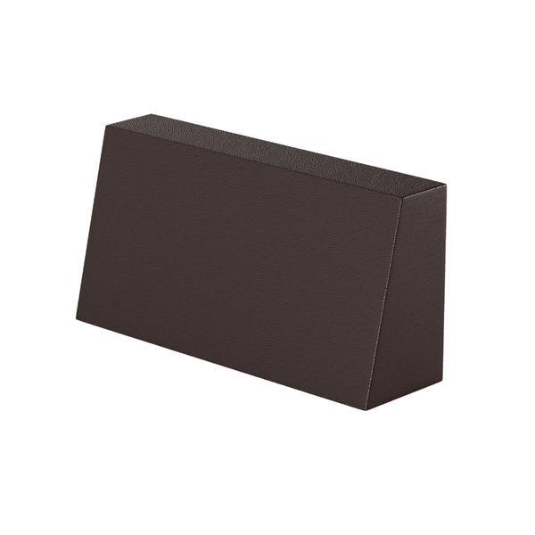 Skrå læderryghynde på mål - Dark brown - S3002