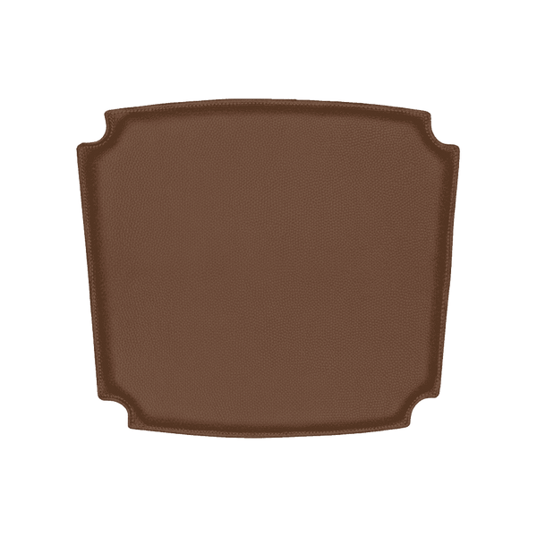 Skrå læderryghynde på mål - Brown - S3001´