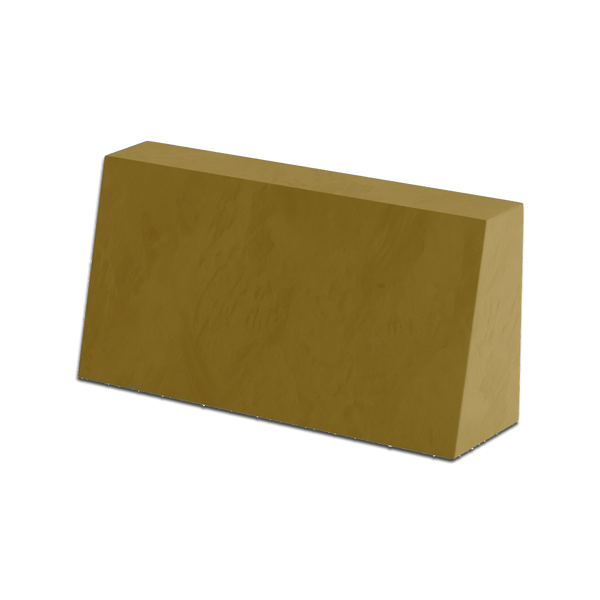 Šikmý zádový polštář na míru z veluru - Bronze - S6010..