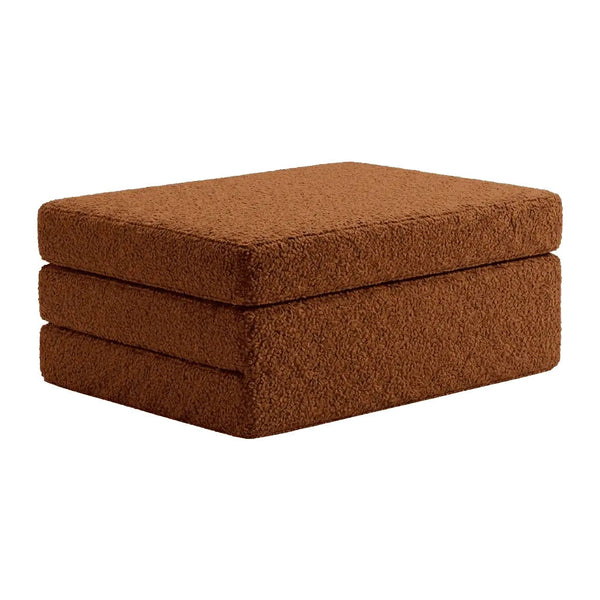 Skládací matrace na míru z bouclé - Pumpkin Spice - S2002