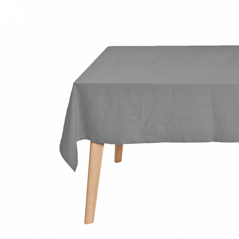 Mørkegrå Hør Dug