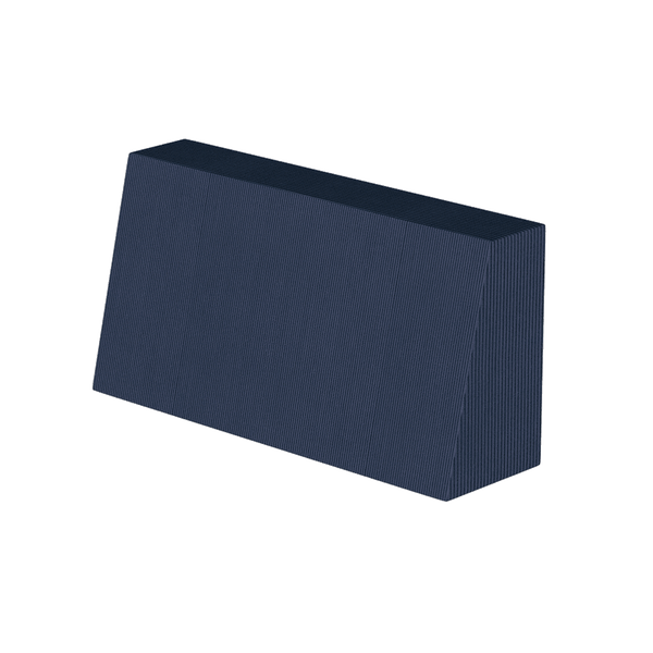 Šikmý zádový polštář na míru z látky Velvet - Denim - S2509:
