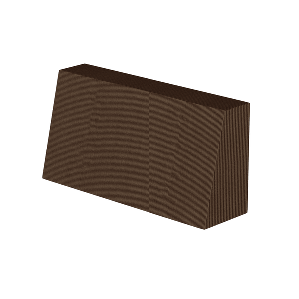 Šikmý zádový polštář na míru z látky Velvet - Walnut - S2513: